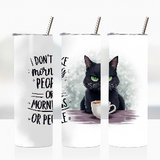Sublimation Wrap / Print 20oz Tumbler - A1572 Morning Cat