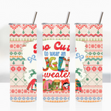 Sublimation Wrap / Print 20oz Tumbler - X5002 Ugly Sweater
