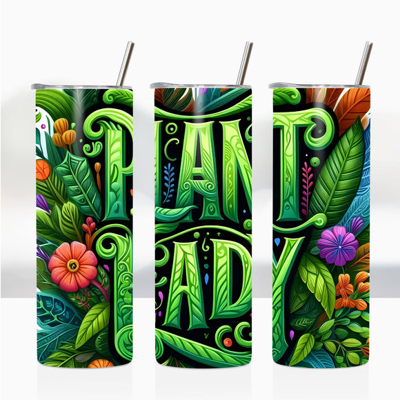 Sublimation Wrap / Print 20oz Tumbler - A2308 Plant Lady