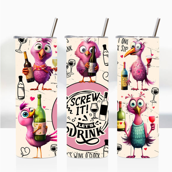 Sublimation Wrap / Print 20oz Tumbler - A2312 Let's Drink