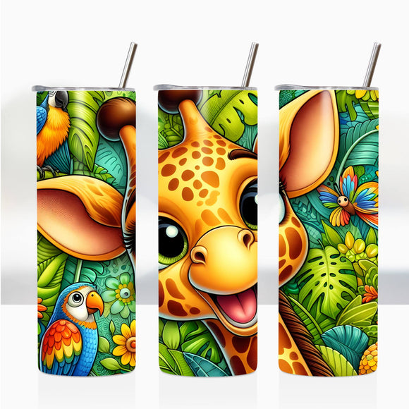 Sublimation Wrap / Print 20oz Tumbler - A2317 Giraffe