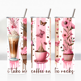 Sublimation Wrap / Print 20oz Tumbler - A1749 Coffee