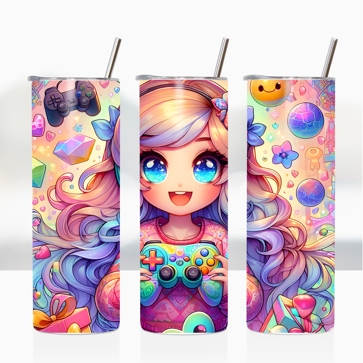 Sublimation Wrap / Print 20oz Tumbler - A2686 Girl Gamer – The Vinyl Loft