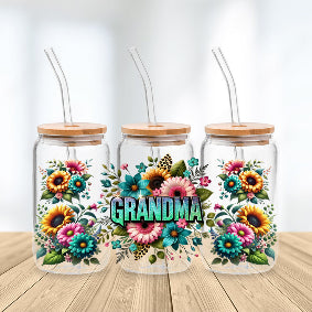 * NEW SIZE * UV DTF Transfer Wrap / Decal - LIB051 Grandmas