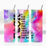 Sublimation Wrap / Print 20oz Tumbler - A1886 It Her Him
