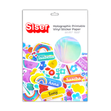 Siser Waterproof Printable - Holographic Vinyl Sticker Paper A4 Sheet (ref: holoA4)