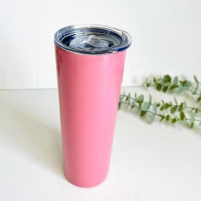 Stainless Steel Tumbler 20oz - Bubble Gum Pink