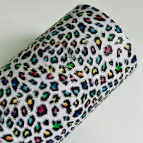 Euro Shimmer - Colourful Leopard 30cm x 1m