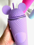 Diamond Mousey Tumbler 24oz - supplied with reusable straw and individual box