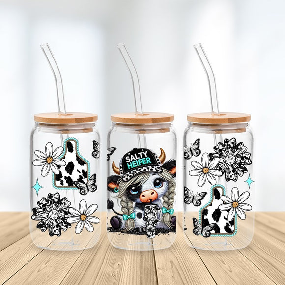 * NEW SIZE * UV DTF Transfer Wrap / Decal - LIB012 Salty