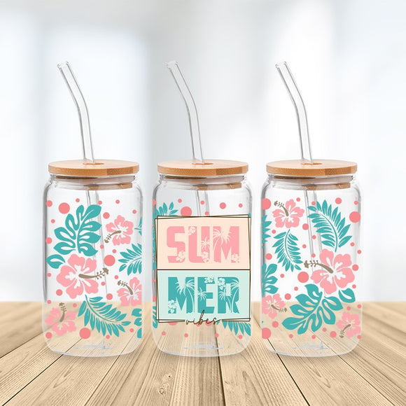 * NEW SIZE * UV DTF Transfer Wrap / Decal - LIB019 Summer