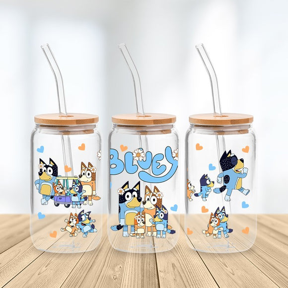 * NEW SIZE * UV DTF Transfer Wrap / Decal - LIB024 Blue