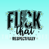 Sublimation Wrap / Print 20oz Tumbler - A1884 Respectfully