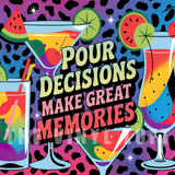 Sublimation Wrap / Print 20oz Tumbler - A1593 Pour Decisions