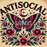 Sublimation Wrap / Print 20oz Tumbler - A1261 Antisocial