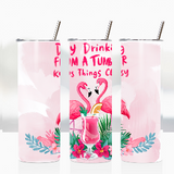 Sublimation Wrap / Print 20oz Tumbler - A1020 Flamingo