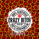 Sublimation Wrap / Print 20oz Tumbler - A1122 Crazy