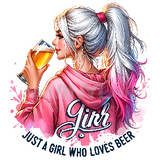 Sublimation Wrap / Print 20oz Tumbler - A1235 Girl Beer