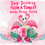 Sublimation Wrap / Print 20oz Tumbler - A1020 Flamingo
