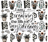 Sublimation Wrap / Print 20oz Tumbler - A1400 Life of my Dreams