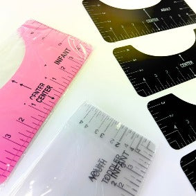 T-Shirt Alignment Guide / Ruler - Pink Pack of 4
