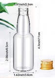 Mini Spirit / Alcohol / Shot Bottle - Clear Plastic