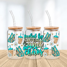 * NEW SIZE * UV DTF Transfer Wrap / Decal - LIB050 Chaos