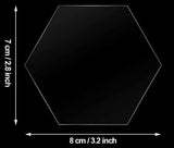 * NEW *Acrylic Place Card- Clear Hexagon