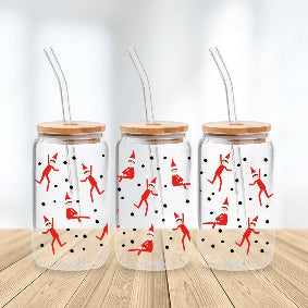 * NEW SIZE * UV DTF Transfer Wrap / Decal - LIB029 Christmas Elf