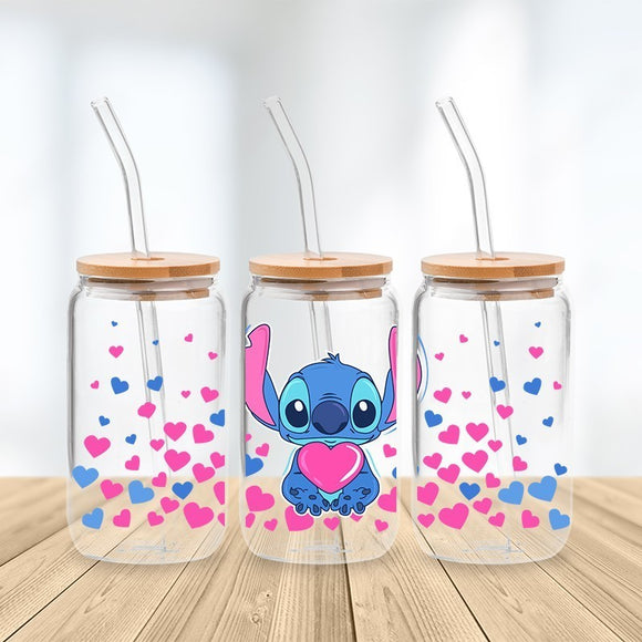 * NEW SIZE * UV DTF Transfer Wrap / Decal - LIB033 Hearts