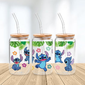 * NEW SIZE * UV DTF Transfer Wrap / Decal - LIB039 Tropical