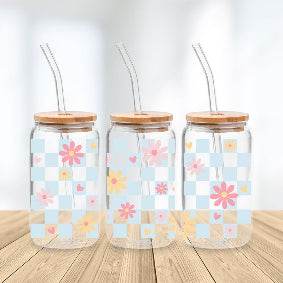 * NEW SIZE * UV DTF Transfer Wrap / Decal - LIB042 Pastel Flower