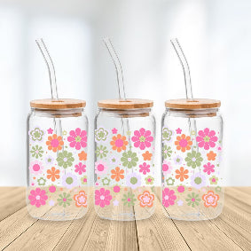 * NEW SIZE * UV DTF Transfer Wrap / Decal - LIB043 Flowers