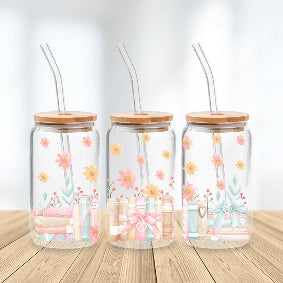 * NEW SIZE * UV DTF Transfer Wrap / Decal - LIB046 Coquette Books