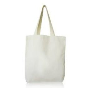 Natural Calico Cotton Bag - Approx 37cm x 42cm Long Handles