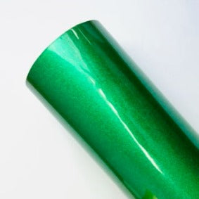 HTVRONT Glitter Heat Transfer Vinyl HTV / Iron On - Green Glitter 30cm x 1m Roll