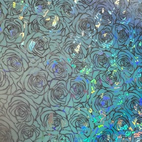 Euro Holographic - Crystal Rose Transparent 30cm x 1m