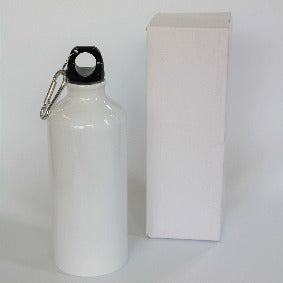 Sublimation Aluminum Sports Drink Bottle - White 600ml (suitable for sublimation or vinyl)