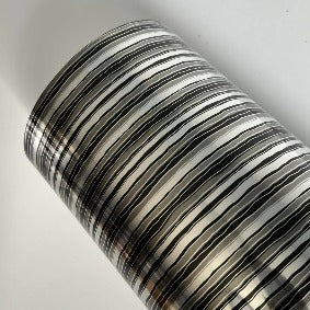 Euro Metallic HTV - Black and Silver Stripe 30cm x 50cm Roll – The ...