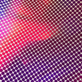 Euro Holographic - Hot Pink Dots 30cm x 1m