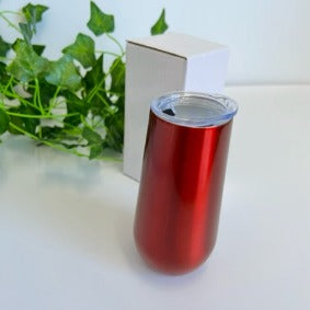 Stainless Steel Flute Tumbler 6oz - Red