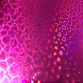 Euro Holographic - Hot Pink Circles 30cm x 20cm