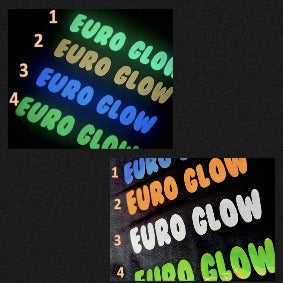 Euro Glow in the Dark HTV - 2. Orange 30cm x 50cm Roll