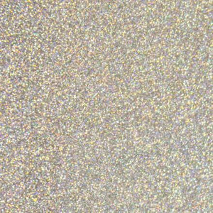 Siser Glitter 2 HTV - Silver Confetti 50cm x 30cm Roll