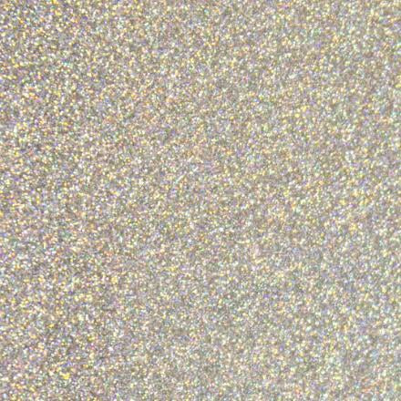 Siser Glitter 2 HTV - Silver Confetti A4