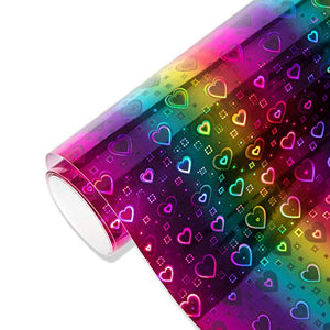 StyleTech Holographic - Rainbow Hearts 30cm x 20cm